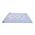 thumbnail image 2 of Ahgly Company Machine Washable Indoor Rectangle Oriental Blue Traditional Area Rugs, 5' x 7', 2 of 4