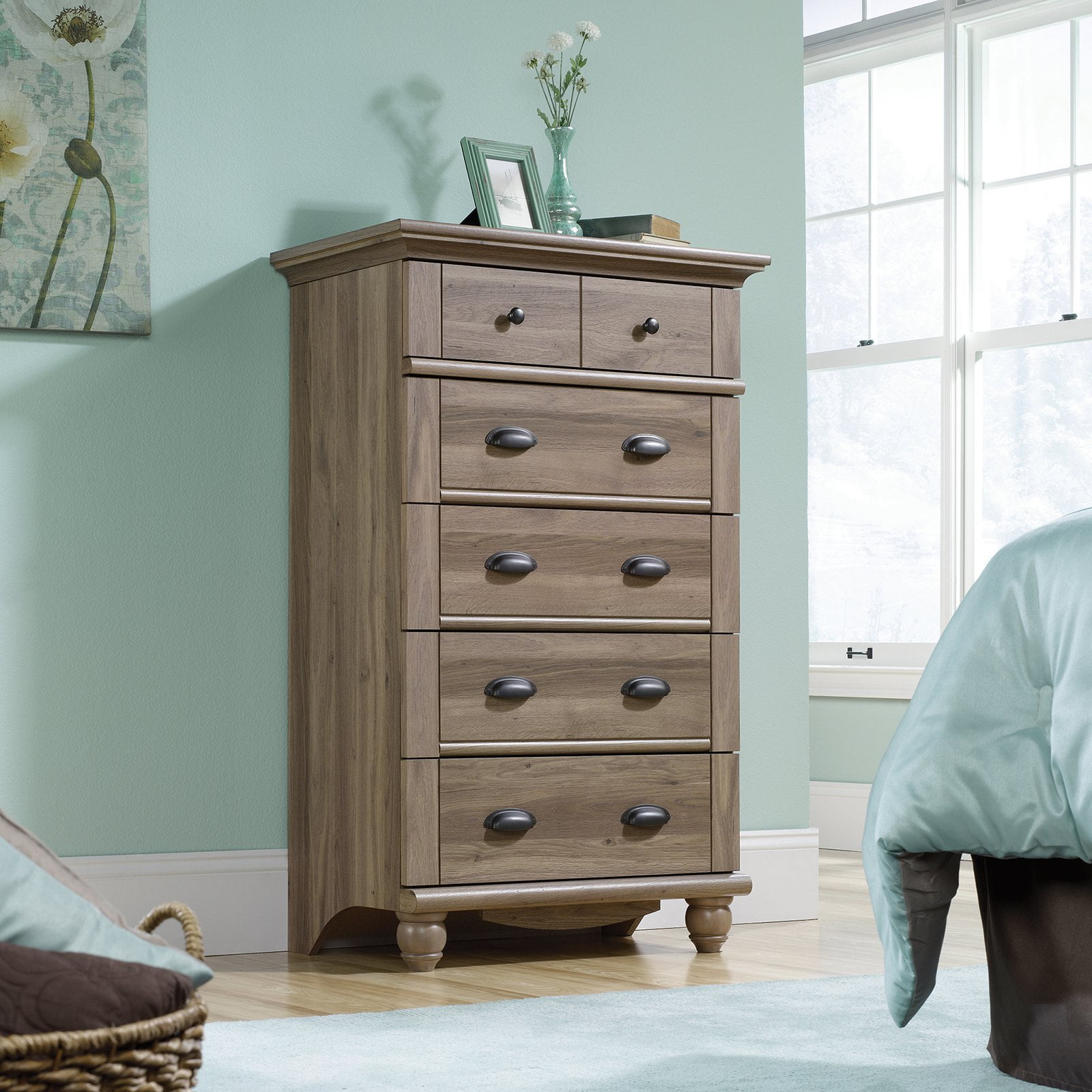 Sauder Harbor View 5 Drawer Dresser Multiple Finishes