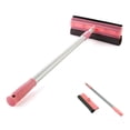 thumbnail image 1 of Feltree Window Scraper, Retractable Handle, 2 in 1 Window Cleaning Tool with Doublesided Blade Rubber and Washing Sponge for Glass Doors, Cars, Bathrooms, 1 of 8