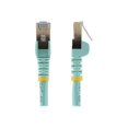 thumbnail image 3 of StarTech.com 20ft CAT6A Ethernet Cable, 10 Gigabit Shielded Snagless RJ45 100W PoE Patch Cord, CAT 6A 10GbE STP Network Cable w/Strain Relief, Aqua, Fluke Tested/UL Certified Wiring/TIA - Category 6A - 26AWG (C6ASPAT20AQ) - Patch cable - RJ-45 (M) to RJ-45 (M) - 20 ft - STP - CAT 6a - molded, snagless - aqua, 3 of 5