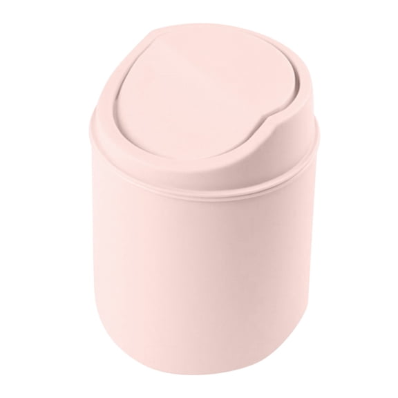 FWYOUNG Mini Flip Top Can 1 Gallon Small Wastebasket for Kitchen Bathroom Office Space Saving Bin