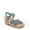 Denim Blue, variant on LifeStride Womens Danita Strappy Wedge Sandal - Medium & Wide Width