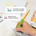 thumbnail image 5 of WuPing Silicone Pencil Grip, Ergonomic Writing Aid for Right or Left-Handed, 3.5 Inch Long, Multicolor, 6 Count, 5 of 8