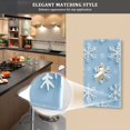 thumbnail image 5 of Yayeee Toggle Light Switch Wall Plate 1-Gang 4.5"x2.7" Home Decorative Outlet Cover, Blue Snowflake, 5 of 7