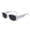 White frame gray pie, variant on Rivet Studded Sun Glasses Polarized Lens Unisex Eyewears UV400 Protections Eye Glasses for Fashion Lover Hiphop Accessory