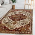 thumbnail image 2 of Superior Abena Traditional Medallion Indoor Area Rug, 5' x 8', Cream/ Rust, 2 of 7