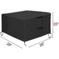 thumbnail image 2 of Fire Pit Cover, 28 inch Firepit Covers Square Gas Fireplace Fire Pit Table Cover for Propane Fire Pit - 28 X 28 X 25 inch, 2 of 5