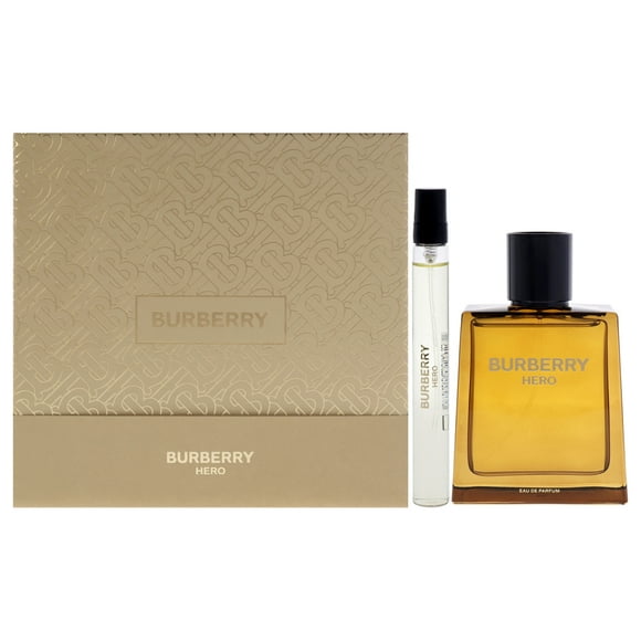 Burberry Hero by Burberry for Men - 2 Pc 3.3oz EDP Spray, 0.33oz EDP Travel Spray