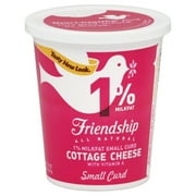 Friendship Dairies 1% Milk Fat Low Fat Small Curd Cottage Cheese, 16 Oz.