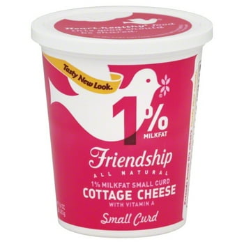 Friendship Dairies 1% Milk  Low  Small Curd Cottage Cheese, 16 Oz.