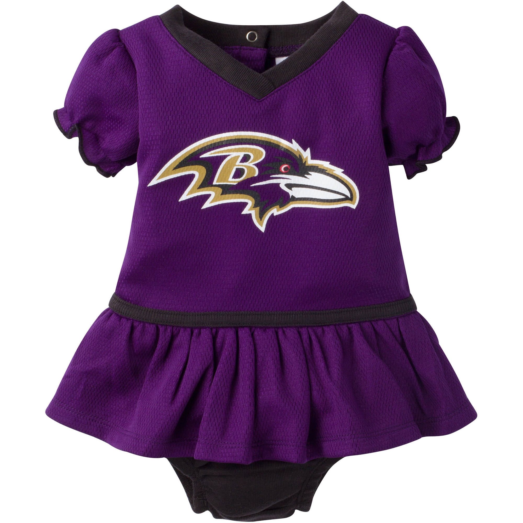 NFL Baltimore Ravens Baby Girls Mesh Dazzle Dress and Panty Set, 2
