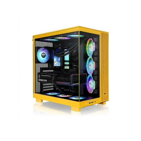 Thermaltake View 380 XL TG ARGB Bumblebee Mid Tower Chassis (ca-11e-00m4wn-00)
