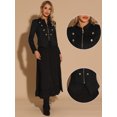 thumbnail image 2 of Chaqueta Steampunk Mujer Allegra K Vintage con decoración de botones estilo Casual negro L, 2 of 5