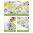 thumbnail image 4 of Yellow Watercolor Floral Bar Stool Covers Set of 4, Spring Flower Abstract Art Stretch Washable Bar Chair Covers with Backs, Removable Pub Counter Height Chair Cover for Kitchen Dining Room Cafe, 4 of 7