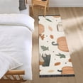 thumbnail image 3 of Yayeee Runner Rug for Bedroom 2'x6' Machine Washable Hallway Non Slip Mat, Beige Fall Leaves, 3 of 8