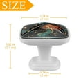thumbnail image 4 of 12 Cabinet Knobs Drawer Knobs Kitchen Knobs Square Cabinet Knobs Mermaid Drawer Knobs for Dressers Door, 4 of 6