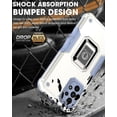 thumbnail image 4 of Funda Super Case para Samsung Z Fold 4, compatible con soporte magnético para coche, protección total de 360°, soporte de anillo, 4 of 5