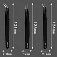 thumbnail image 4 of Anti-Static 12Pcs/Set Curved Straight Tweezers ESD Tweezers Stainless Steel Industrial Repair Tools, 4 of 6