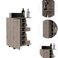 thumbnail image 3 of Spacious Bar Cart with Cabinet and Cubbies | Perfect for Liquor Display in Main Living Space | High - quality Construction, 3 of 6