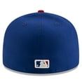 thumbnail image 4 of Men's New Era White/Royal Chicago Cubs Alternate Authentic Collection On-Field 59FIFTY Fitted Hat, 4 of 5