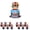 NXH195, variant on 25 PCS Spider Man Birthday Party Supplies, Cake Decorations for Birthday Party Decorations Theme Birthday Party Supplies