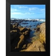 thumbnail image 2 of Grayscale 15x18 Black Modern Framed Museum Art Print Titled - Beach Rocks II, 2 of 5