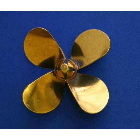 BRASS PROP 4 BLADE LH 2'' DIAMETER