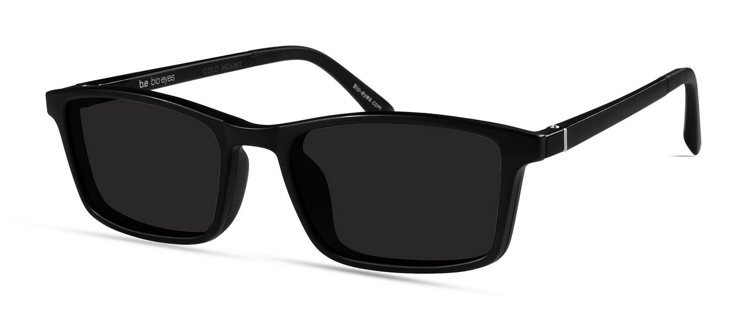 Bio Eyes Mens Prescription Eyeglasses, Reed, Black, 50-17-140