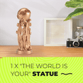 thumbnail image 5 of The World is Your Statue Trophy for Office Home Decoration Birthday Graduation Ceremony Resin, 5 of 10