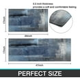 thumbnail image 3 of Faptoena Blue and Grey Kitchen Rugs and Mats Sets of 2,Abstract Art Kitchen Decoration Non-Slip Absorbent Mats for Sink Waterproof Runner Rug for Laundry Room,17x30+17x47inch, 3 of 7