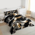 thumbnail image 3 of Manfei Graffiti Splash 3-Piece Full Size Comforter Sets for Teens Female Men,Abstract Camouflage Bedding Comforter Set,Black Brown Grey Lightweight Bedding Sets,Ultra Soft Home Decor, 3 of 8