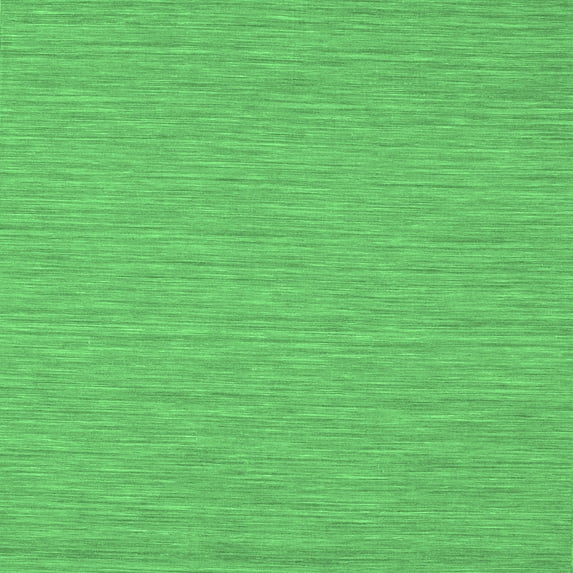 Ahgly Company Indoor Square Abstract Emerald Green Contemporary Area Rugs, 6' Square