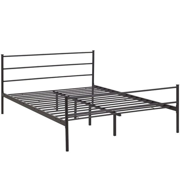 Ergode Alina Queen Platform Bed Frame - Brown