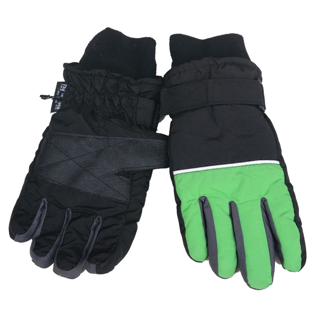 Warm Windproof Winter Gloves For Boys Girls Ski Cycling Outdoor Climbing Mittens 