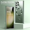 thumbnail image 6 of for Samsung Galaxy S24 Ultra Case（Only）.Magnetic Cover for S24 Ultra，Glossy Slim Thin Soft funda capa para 6.8 inch.Compatible with MagSafe (Green), 6 of 18