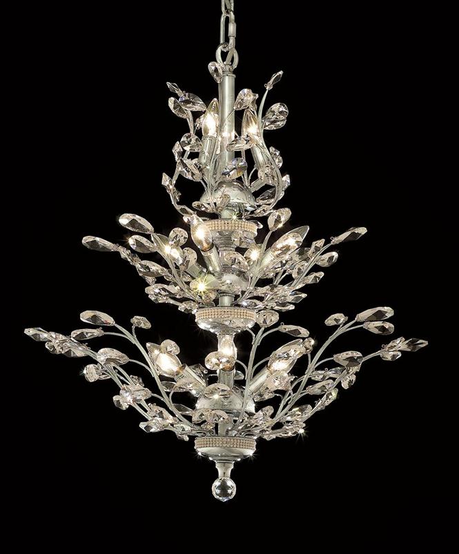 Elegant Lighting 2011D27C/RC Chandeliers Orchid