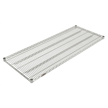 OFM Heavy Duty 48"W x 18"D x 1"H Freestanding Shelves, Chrome