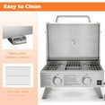 thumbnail image 6 of Topbuy 2-Burner Silver Propane Gas Grill with Lid and Handle Top Thermometer, 6 of 9