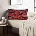 thumbnail image 6 of Pofeuu Bats And Spiders Print Polyester Microfiber Plush Pillowcases, Super Soft and Cozy Pillow Case Covers with Envelop Closure（Pillow core not included）-20"x30", 6 of 6