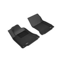 3D MAXpider Front Row Custom Fit All-Weather Floor Mat for Select Mercedes-Benz GLA-Class Models - Kagu Rubber (Black)