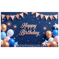 thumbnail image 2 of Colorful Design Birthday Banner Decorative Stars Balloon Arrangement Party Decoration for Birthday Celebration Kids Event Indoor Decor, 2 of 8
