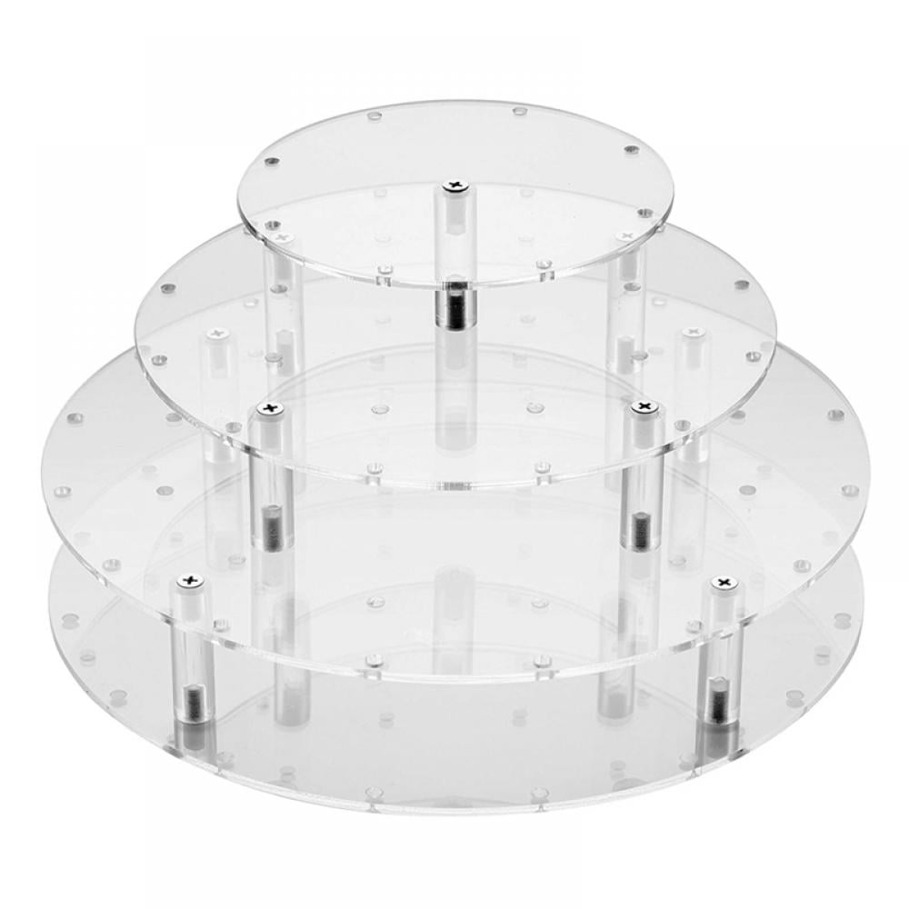 Cake Pop Display Stand, 35 Holes Clear Acrylic 3 Tier Round Cupcake
