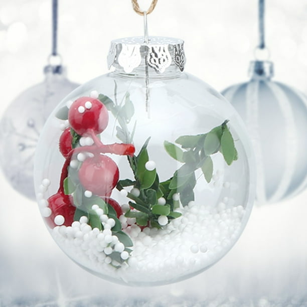 Transparent on sale christmas balls