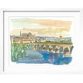 thumbnail image 2 of Art.com Cordoba Bridge and Mezquita in Andalusia Spain Art Print by M. Bleichner, White Frame Wall Art, 21" x 17", 2 of 5