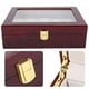 thumbnail image 4 of Caja de reloj Caja de presentación de reloj de madera con rejilla 10 Ventana transparente Caja de almacenamiento de reloj Caja de joyería Caja de almacenamiento de reloj Tama?o grande Ecomeon no, 4 of 5