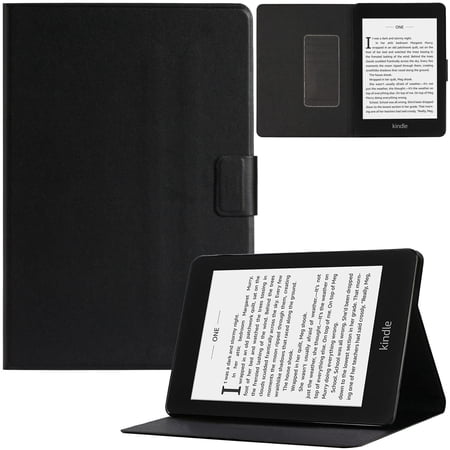 Artyond Case for Kindle Paperwhite 2018, Lightweight PU Leather Card Slots Cover with Auto Sleep/Wake Case for Amazon 6" Kindle Paperwhite 10th Generation 2018 Released (Model: PQ94WIF), Black