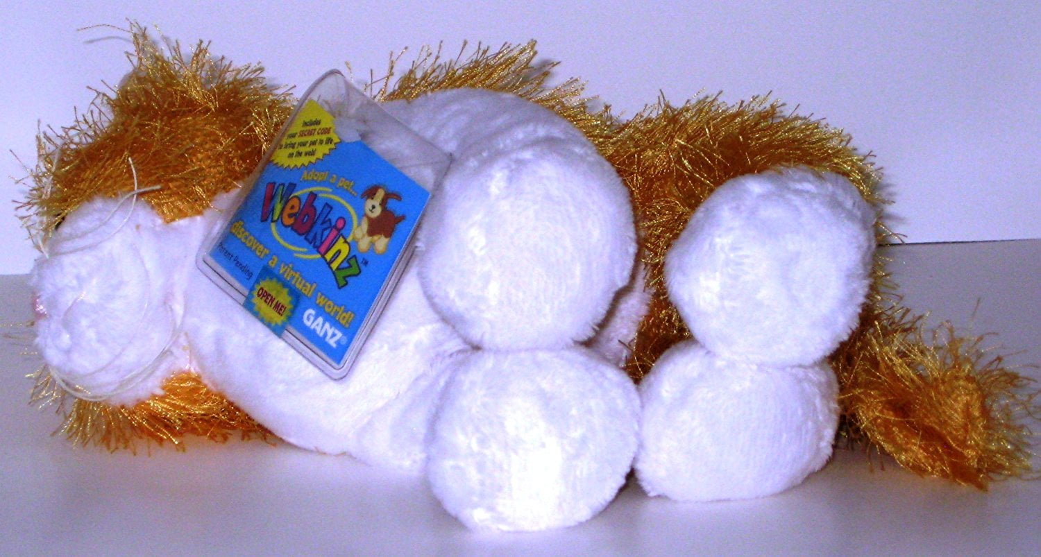 webkinz gold and white cat