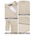 thumbnail image 5 of COOFANDY Men's Cotton Linen Shirts Long Sleeve Casual T-Shirts Hippie Summer Beach Tops, 5 of 6