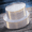 Clear-100PCS, variant on Black 36PCS Plastic Plates Hammered Disposable Heavy Duty Rimmed Party Tableware