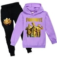 thumbnail image 4 of Y otoño Fortnite Ropa casual Sudadera para niños y niñas + Pantalones casuales Conjunto de ropa para niños Tres 508, 4 of 4